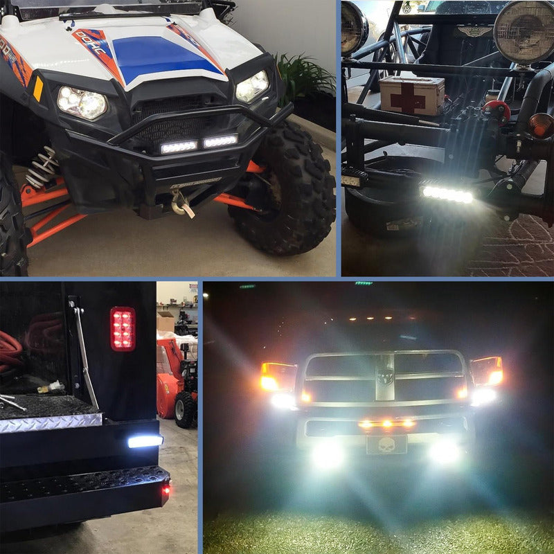 Focos Neblineros Led Faros Led Neblineros Barra De Auto 18w Negro