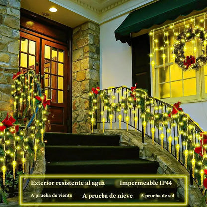 Luces Navidad Solares Exterior Guirnalda Luces Solares 3 Metros Arcashopping Luces Navideñas Luz Calida Luces Navidad... Amarillo