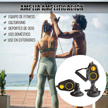 Poleas Gimnasio Para Casa Polea Cuerda Gym Polea De Banda Negro