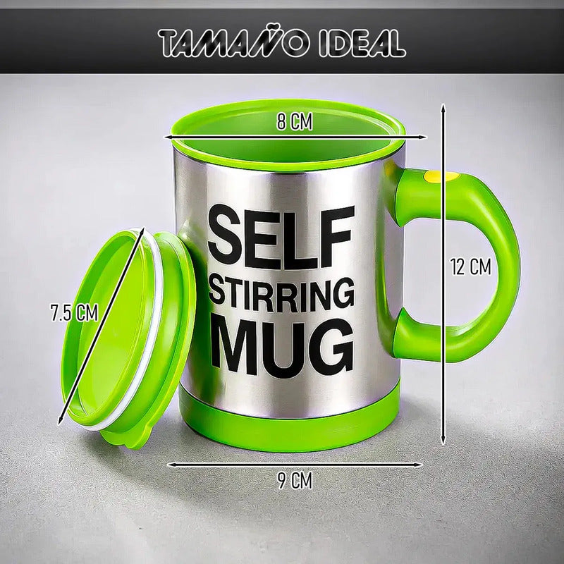 Taza Cafe Taza Para Cafe Taza Café Eléctrica Taza Agitador Verde Removedor Verde Okshop Tazas Mezcladoras Eléctricas Vaso Agitador Automático Taza Batidora Verde Tazas Electricas Tazas Okshop Liso