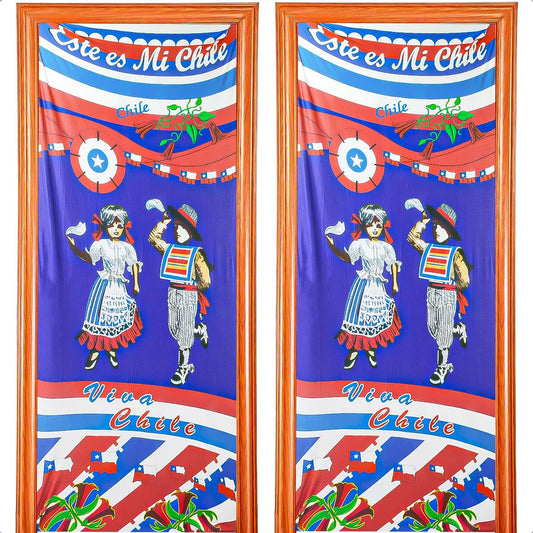 Fundas Para Puertas Fiestas Patrias Chile Pack2 Funda Puerta Modelo 4