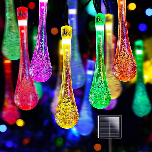 Luces Navidad Guirnaldas Solares Luces De Navidad Solares 8m Multicolor