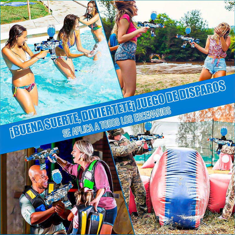 Pistola Hidrogel Pistola Aumatica Pistola Electrica Juguetes Azul