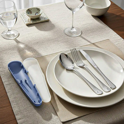 Set De Cubiertos Keep Cubiertos Portatiles Cubiertos Viaje Violeta