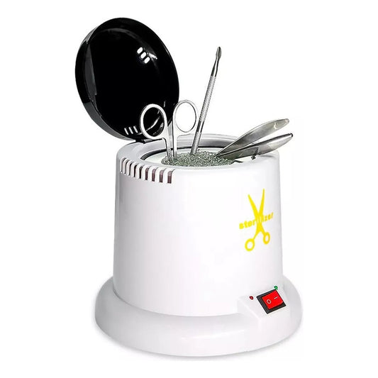 Esterilizador Para Maleta De Manicure Corta Cuticulas Metal Blanco