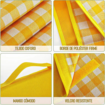 Manta Plegable Picnic Alfombra Camping Manta Picnic 150x200 Rojo