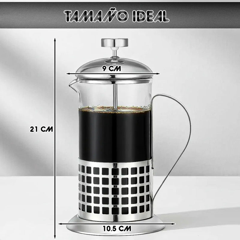 Cafetera Francesa Vidrio Cafetera Francesa 600ml Cafetera Modelo Grano Cafe