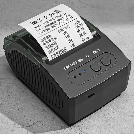 Impresora Termica Impresora Recibos Mini Impresora Bluetooth Okshop Impresora Termica Portatil Mini Impresora Termica Impresora De Recibos Bluetooth Impresora Mini Térmica Portátil Negro