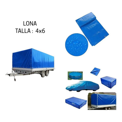 Lona Carpa Multiuso 4x6 Metros Impermeable Cobertor Universal Lona Multiusos Lona Impermeable Para Auto A Prueba De Agua Cobertor Lona Carpa Toldo Multiusos Nautico Okshop
