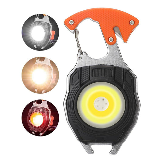 Luz De Emergencia Luz Trabajo Recargable Portatil Multifunci Color Naranja