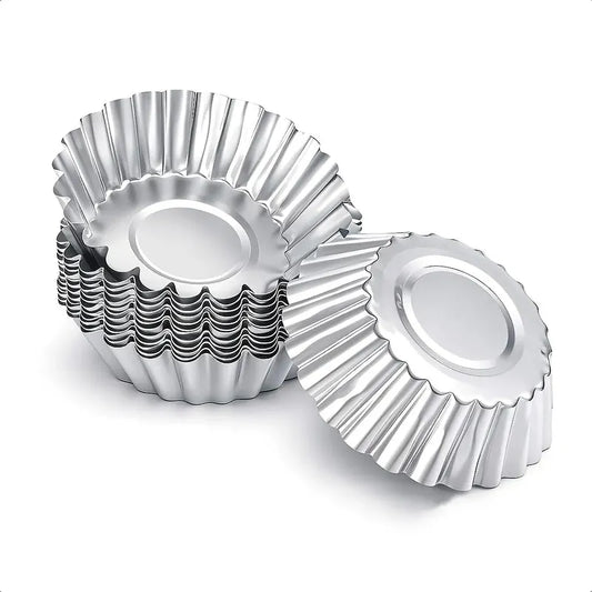 Pack 6 Molde Tartaletas Molde Cupcakes Mini Moldes Tartaleta Gris