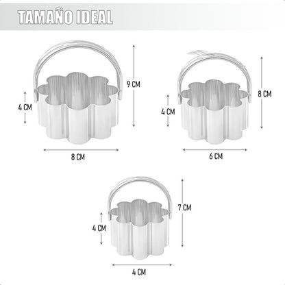 Pack X2 Cortador De Galleta Molde Cortador Galleta Molde