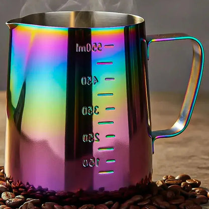 Jarra De Leche Espumante Jarra Leche Acero Jarra Leche 550ml Okshop Lechero Barista Jarra Para Espumar Leche Taza Para... Tornasol