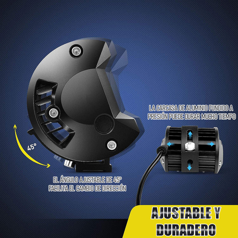 Neblineros Led Focos Neblineros Led 72w Neblineros Led Auto Negro