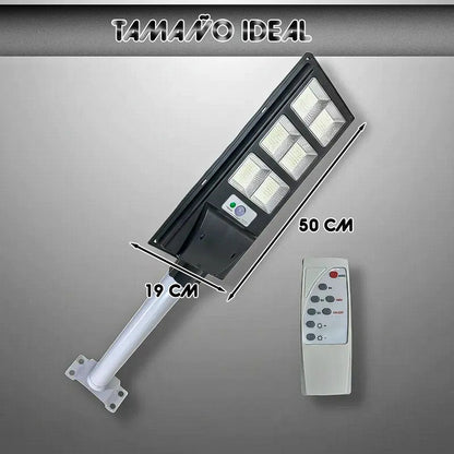 Pack X2 Foco Solar 120w Foco Solar Exterior Luz Solar Poste Gris Oscuro Fría