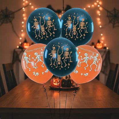 Globos Decorativos Halloween Set De Globos Para Fiesta Negro/naranja Globos