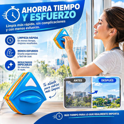 Limpiador De Vidrios Limpiador Magnético Limpia Vidrios Magnetico Okshop Limpiacristales Magnetico Limpia Vidrios Magnetico Doble Triangular Limpiador Magnético De Ventanas Limpia Vidrios Okshop