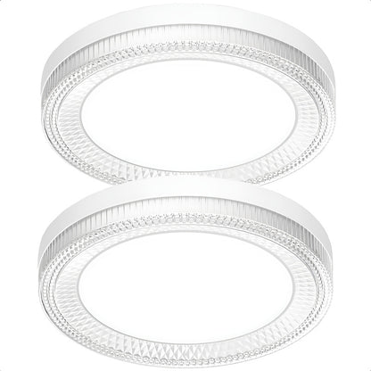Lamparas Dormitorio Techo Foco Led 24w Pack2 Focos Led Techo Blanco