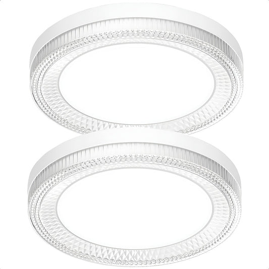 Lamparas Dormitorio Techo Foco Led 24w Pack2 Focos Led Techo Blanco