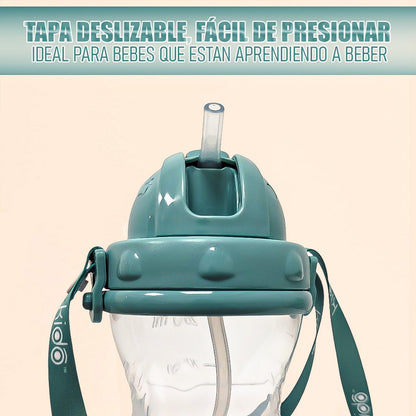 Vasos Antiderrame Vaso Con Bombilla Vaso Tomajugo Niño 280ml Verde Estrella