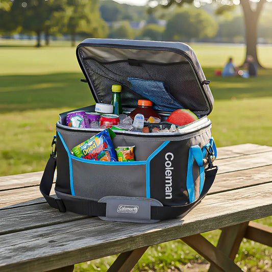 Bolso Térmico Plegable Coleman Para 45 Latas Y 31 Litros Gris