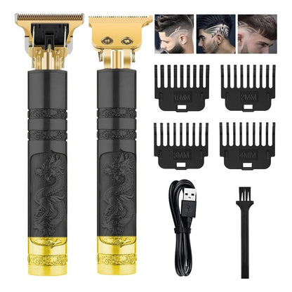 Afeitadora Eléctrica Multifuncional Okshop Inalámbrica Negro/dorado R.428