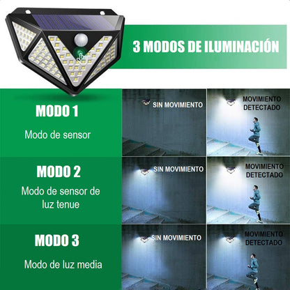 Lamparas Solares Jardin Farol Solar Exterior Foco Led Farole Negro