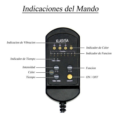 Asiento Masajeador Cojin Masaje Espalda Auto, Casa U Oficina