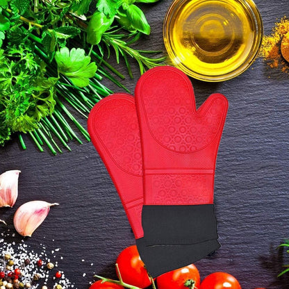 Guantes De Silicona Horno Toma Olla Guante Protector Cocina