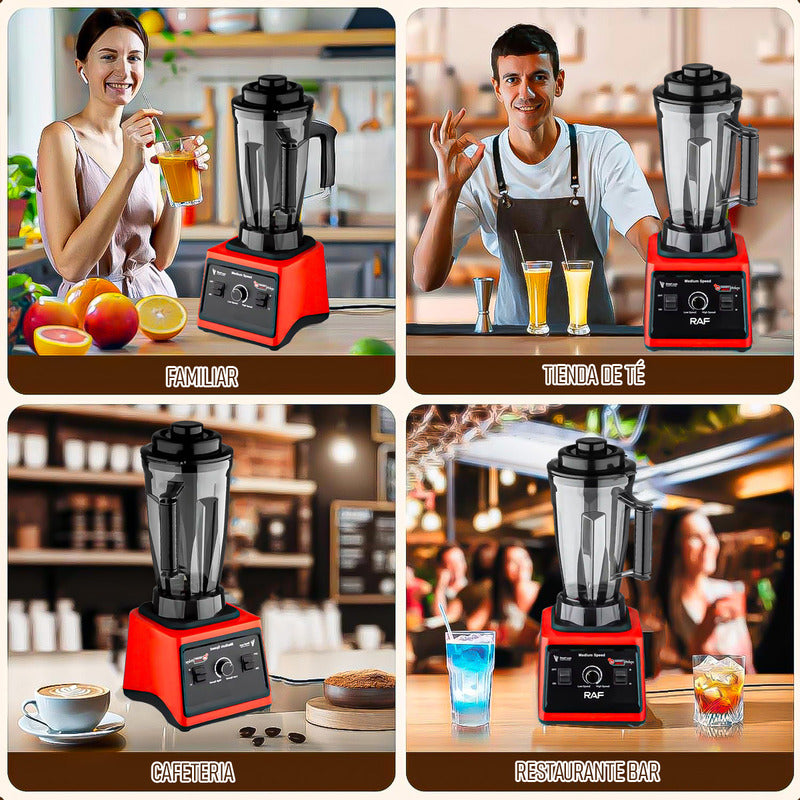 Licuadora 3 Litros Licuadora Para Batidos Batidora Licuadora Rojo