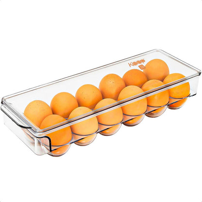 Organizador De Huevos Porta Huevo Dispensador 12 Huevos Keep Transparente