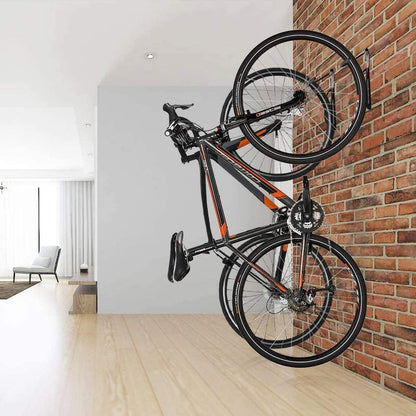 Pack X2 Soporte De Pared Para Bicicleta Gancho De Bicicleta Sujetador Pared Bici Okshop Gancho De Pared Para Bicicleta Colgador Bici Metalico Negro Gancho Muralla Bici Portabicicleta Vertical Pared