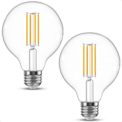 Ampolleta Led 6w Ampolleta Vintage Pack 2 Bombilla Led E27 Cálida
