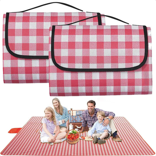 Manta Plegable Picnic Alfombra Camping Tapete Picnic Alfombra Para Picnic Tejido Oxford Impermeable Pack 2 Manta De Pícnic Para Acampar Poliester 200x200cm Mantas Para Playa Diseño 2 Okshop