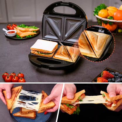 Sandwicheras Electricas Sanduchera Panini Sandwichera Tostad Color Negro