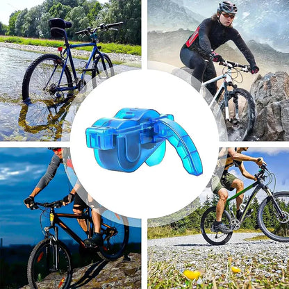 Limpiador De Cadena Okshop Para Bicicleta Portátil Plástico Azul