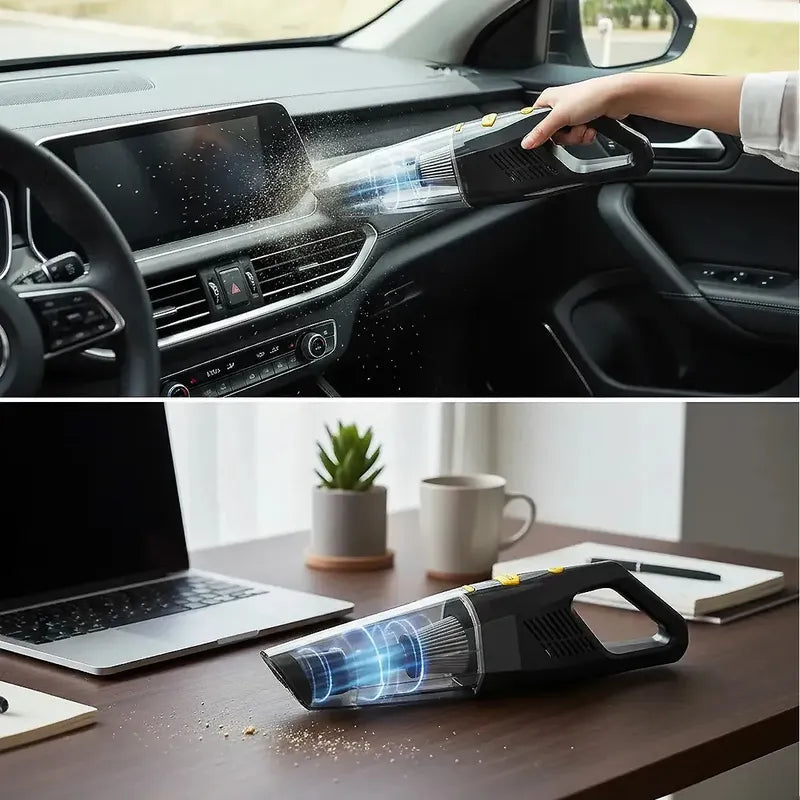 Aspiradora De Auto Aspiradora Recargable Aspiradora Inalambrica Okshop Aspiradora Para Auto Aspiradora De Mano Portátil... Negro