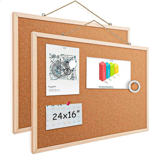 Pizarra Corcho Pizarra Corcho Grande Pizarra De Corch Pack 2 Pizarra De Corcho O Mural Madera Autorreparación Pizarra Marron Grande Pizarras De Corcho Colgables Escuela Okshop
