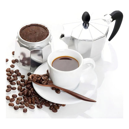 Cafetera Italiana Coffee ++ Aluminio 6 Tazas Gris Expreso Cocina
