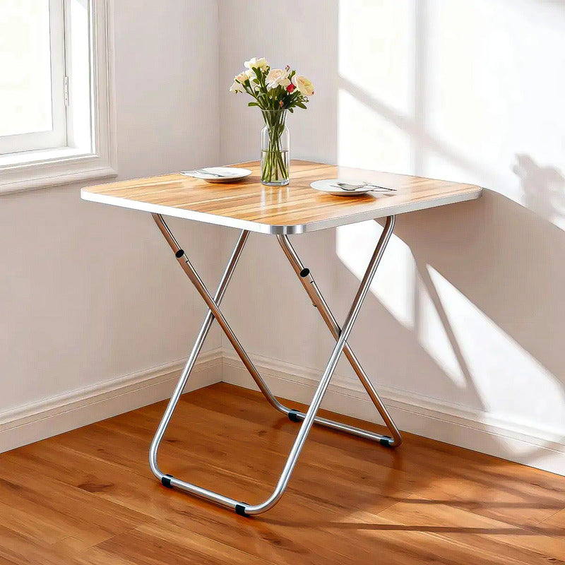 Mesa Plegable Mesa Terraza Plegable Mesas Pegables 60cm Mesa Marrón