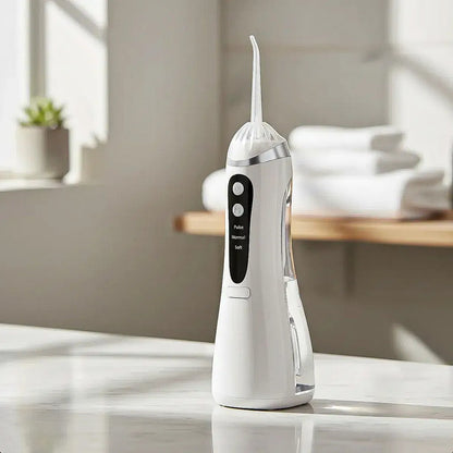 Irrigador Dental Irrigador Bucal Portátil Limpiador Oral Blanco
