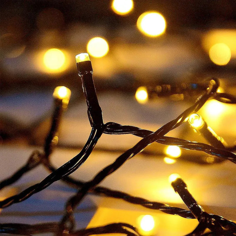 Pack 2 Luces Navideñas Luces Solares Luces Navidad Solar 22m Multicolor