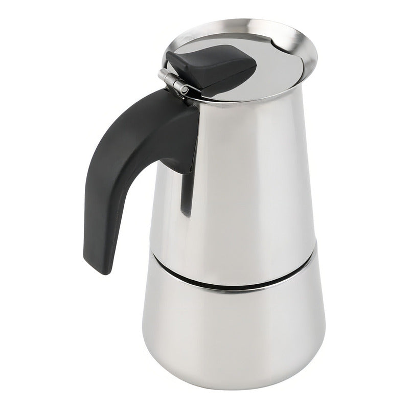 Cafetera Italiana Acero Inoxidable Capacidad 4 Tazas