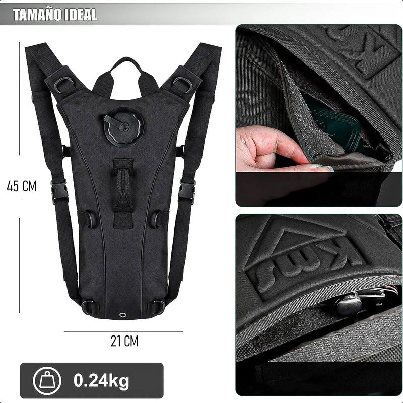 Mochila Camelbak Mochila Hidratación Trekking Mochila 3 Litr Negro