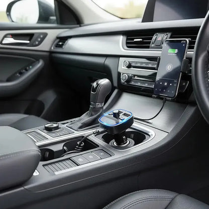 Transmisor Fm Okshop Adaptador Bluetooth Para Auto Con Manos Libres Y Usb