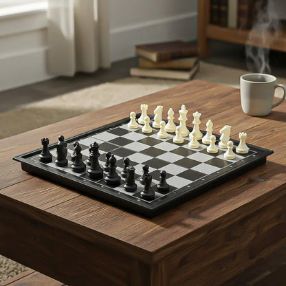 Tablero Ajedrez Plegable Ajedrez Magnético Juego De Ajedrez