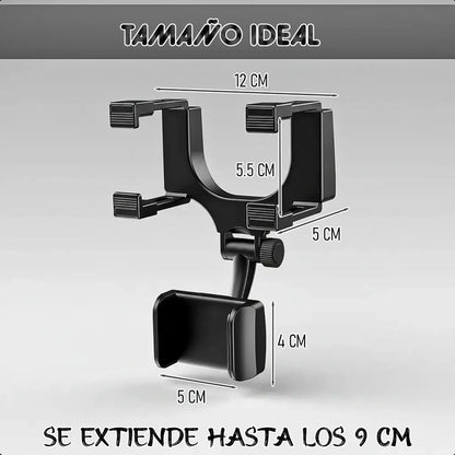 Soporte Auto Celular Soporte De Celular Auto Portacelular Negro