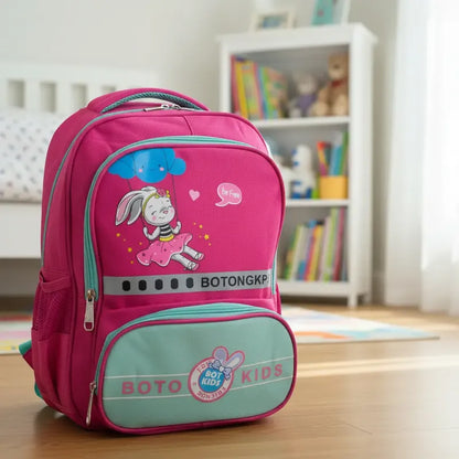 Mochila Escolar Para Niña Mochilas De Niños Dibujos Animados Fucsia
