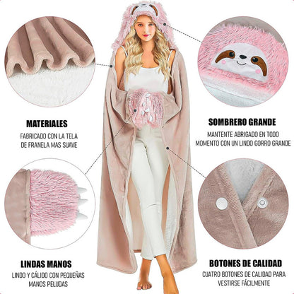Poleron Chiporro Mujer Manta Polar Poleron Invierno Frazada