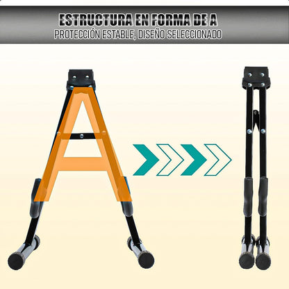 Soporte De Guitarra Pedestal Guitarra Soporte Guitarras Sopo Negro